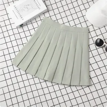 Dámská sukně Dámská letní skládaná mini sukně s vysokým pasem Barva: fazolová, Velikost: XXXL