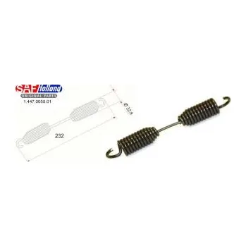 Brzdová čelist Pružina brzdových čelistí 5,4x31,5x232 SAF 3989