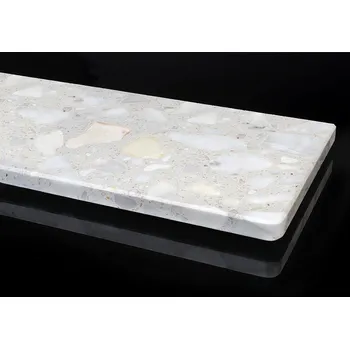 Parapet Parapety z umělého kamene STONE DESIGN tl. 20mm Arabescato bianco - oblý šířka 100mm