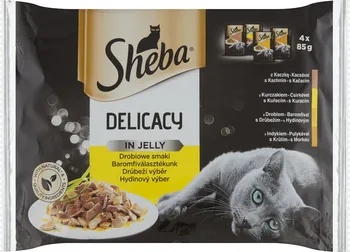 Krmivo pro kočku Sheba Delicacy Adult kapsička drůbeží výběr v želé