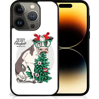 Vánoční dekorace VSECHNONAMOBIL 66790 MY ART Kryt s vánočním designem Apple iPhone 14 Pro MERRY CHRISTMAS (074)