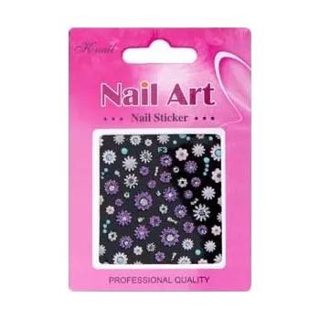 NAIL SYSTEM Nehtové dekorace - 3D/BLACK MIX