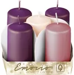 Emocio Advent Candle mix 4 x 7,5 cm 5 ks