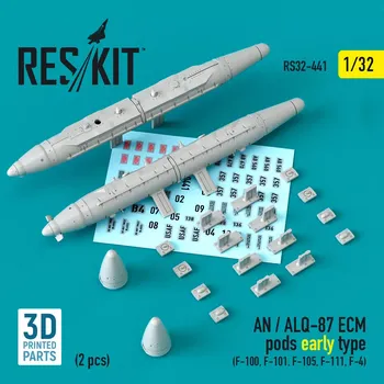 Plastikový model Reskit 1/32 AN / ALQ-87 ECM pods early type - 2 pcs.