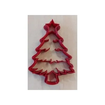 Vánoce Vykrajovátko - Stromeček s hvězdou 8 cm