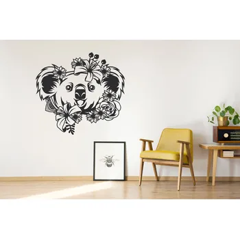 Samolepící dekorace Lepy.cz Samolepka na zeď Koala Velikost (šířka x výška): 95x87cm, Barevná varianta: Jemná růžová