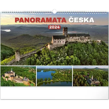 Kalendář Nástěnný kalendář Panoramata Česka 2024, 48 x 33 cm
