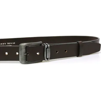 Opasek PENNY BELTS Kožený opasek 507-40 tmavě hnědý - 110 cm