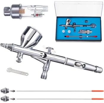 Stříkací pistole Airbrush HS-80KF Dehydrátor 3x TRYSKA 02 03 05