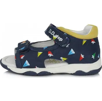Chlapecké sandály Dětské sandály DDstep Paper Swallows Royal Blue 30