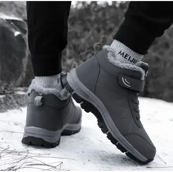 Dámská zimní obuv Dámské zimní nízké nepromokavé boty s kožíškem Barva: šedá 1, Velikost EUR: 39