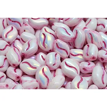 Dětské navlékací korálky Oboustranná vlnitá zrnka 11x8 mm č. 1