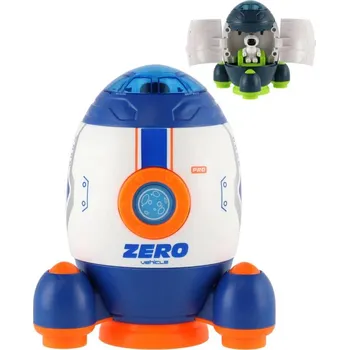 autíčko Raketoplán herní set s kosmonautem a vozítkem na setrvačník 2v1 2 barvy