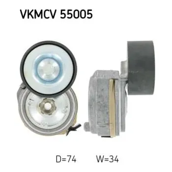 Rozvod motoru Napínací kladka pro MAN FOCL, HOCL, LION´S CITY, LION´S CLASSIC, LION´S COACH, M 2000 L, NM, SG, SÜ, TGA, TGL I, TGM I, TGS, TGX I; NEOPLAN CENTROLINER (1996-) - SKF 19989