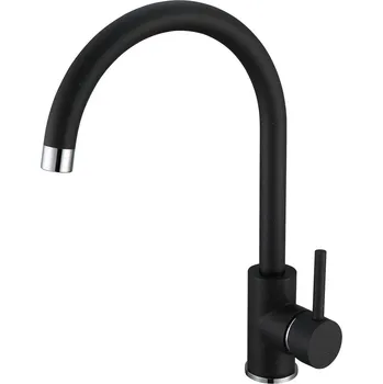 Vodovodní baterie Alveus Genesis Dřezová baterie Kati, 340 mm, páková, lakováno, černá 1129177