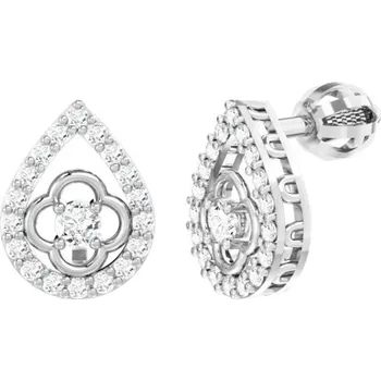 Náušnice Peckové zlaté náušnice Amanda se zirkonem Materiál šperku: Bílé zlato