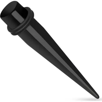 Módní doplněk Šperky4U Akrylátový roztahovák do ucha černý - EP1008-016