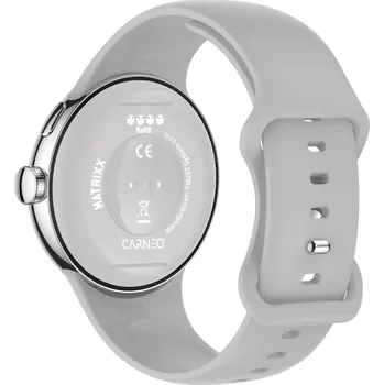 Řemínek na hodinky Řemínek pro CARNEO Matrixx HR+ šedý