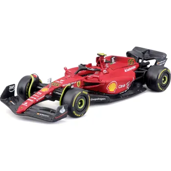 Bburago Racing Ferrari F1-75 #55 Carlos…