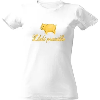 Dámské tričko Tričko s potiskem Zlaté prasátko dámské