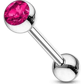 Šperk Šperky4U Piercing do jazyka - kamínek - PJ01016-F