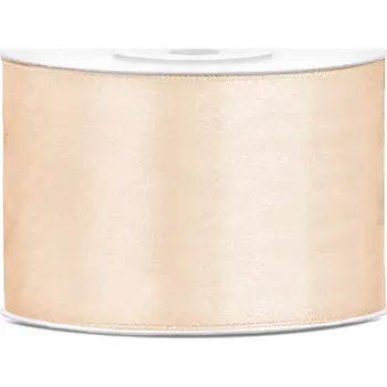Stuha Stuha satén 50mm x 25m krémová