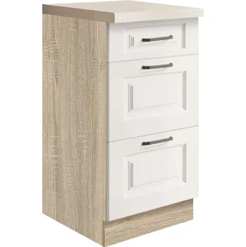 Kuchyňská skříňka Fadome Dolní kuchyňská skříňka se šuplíky Smart 8D-40 Zvolte kování: Basic GTV, Zvolte korpus: Dub artisan