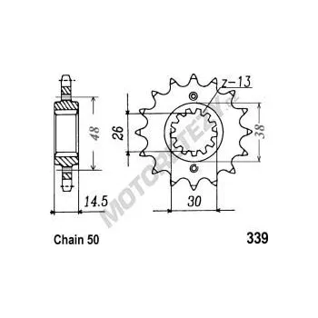 Řetězová sada pro motocykl Řetězové kolečko HONDA CBR 1000 F rok 89-00
