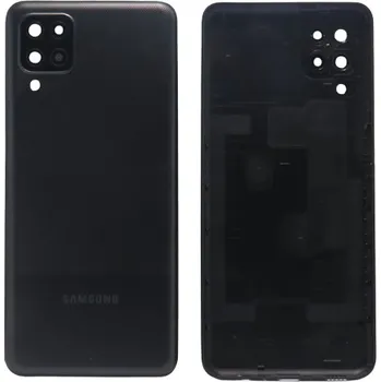 Telefonní příslušenství Samsung Galaxy A12 Zadní kryt černý + Sklíčko kamery