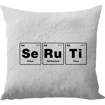 Polštář Polštář bílý 40x40 cm - dlouhý chlup SeRuTi