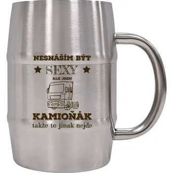 Sklenice Nerezový chladicí půllitr Nesnáším být sexy, ale jsem kamioňák