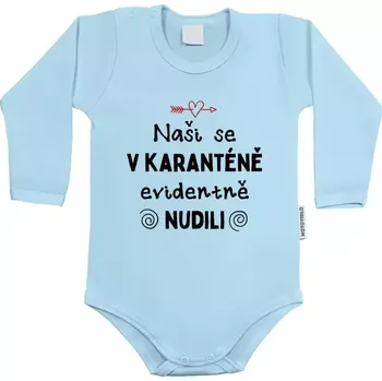 Kojenecký body Dětské body s dlouhým rukávem Naši se v karanténě evidentně nudili