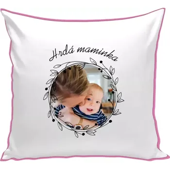 Polštář Polštář barevný 32x32 cm Hrdá maminka