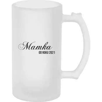 Sklenice Půllitr skleněný matný Mamka od roku