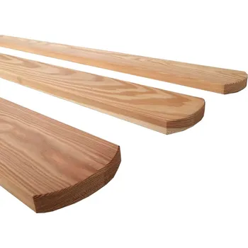 Plotovka Plotová lať V1, 18 × 90 × 1800 mm, modřín, půlkulatá