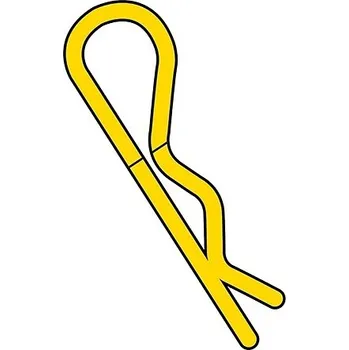 RC náhradní díl Team Corally - sponky karoserie - 45° ohnuté - střední - zlaté - 10 ks. - expresní doprava