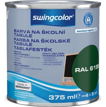 barva na zeď Swingcolor Tabulová barva, zelená, 375 ml&nbsp;6191 T0375 6186