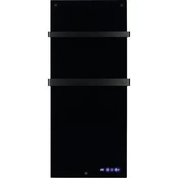 Infrazářič Infračervené topení EUROM Sani 600 46,5 x 115 cm černé 600 W s Wi-Fi a 2 držáky na ručníky