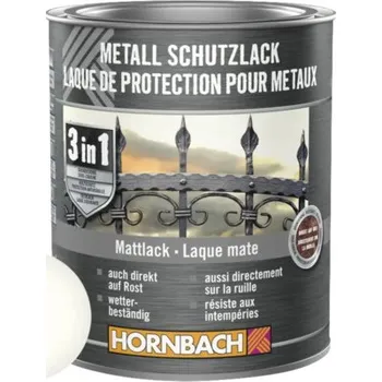 barva na kov Barva na kov 3v1 HORNBACH bílá matná 750 ml