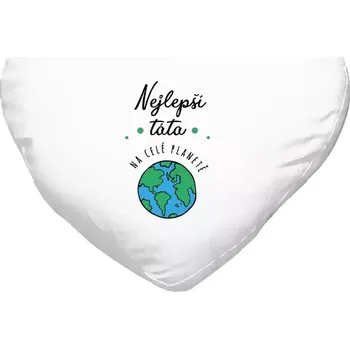 Polštář Polštář srdce 40x35 cm Nejlepší táta na celé planetě