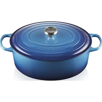 Pánev Le Creuset, Pekáč Signature oválný 33 cm tmavá modř - Formadore