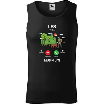 Pánské tílko Pánské tílko Malfini Core Les volá... musím jít!