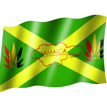 Vlajka venkovní vlajka Jamajka lev list