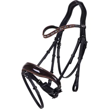 Vybavení pro koně QHP Uzdečka Orlando QHP, black/brown COB