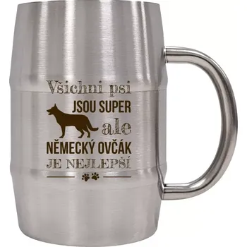 Sklenice Nerezový chladicí půllitr Německý ovčák je nejlepší