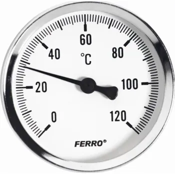 Kuchyňský teploměr Bimetalový teploměr Ferro 0-120 63 mm 1/2" Axiální
