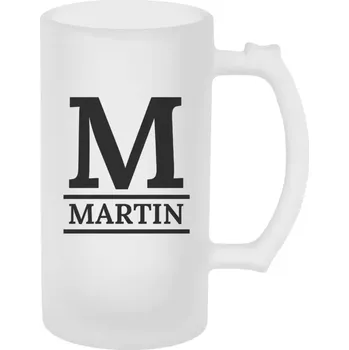 Sklenice Půllitr z kategorie ostatní - Monogram - matný