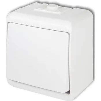 vypínač Jednoduchý vypínač s klapkou bílý podsvícený