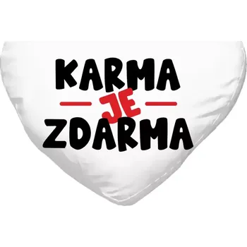 Polštář Polštář srdce 40x35 cm Karma je zdarma