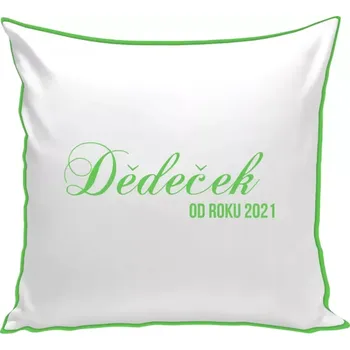 Polštář Polštář barevný 32x32 cm Dědeček od roku